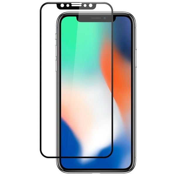 фото Защитное стекло eva iphone x черное (sze3db-x)