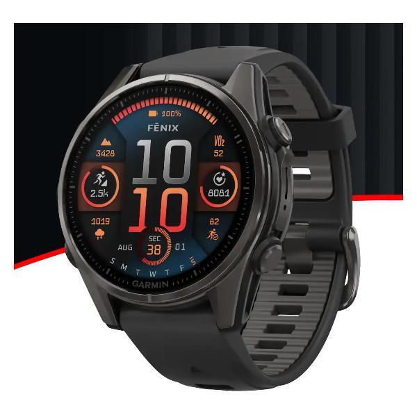 Изображение товара Спортивные часы Garmin Fenix 8 43mm AMOLED Sapphire Carbon Gray DLC Tita