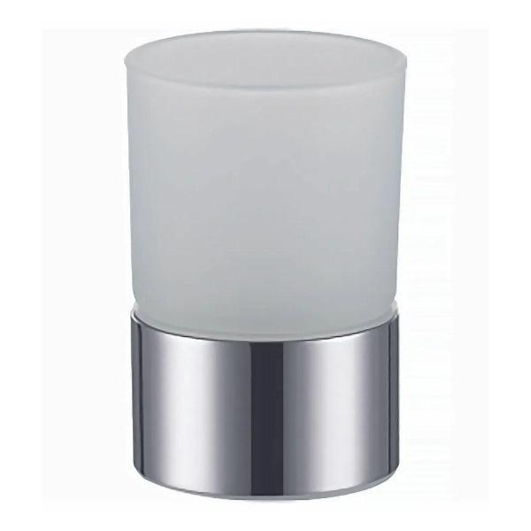 Изображение товара Стакан для зубных щеток Azario NESSY стеклянный настольный, хром (AZ-126-C)