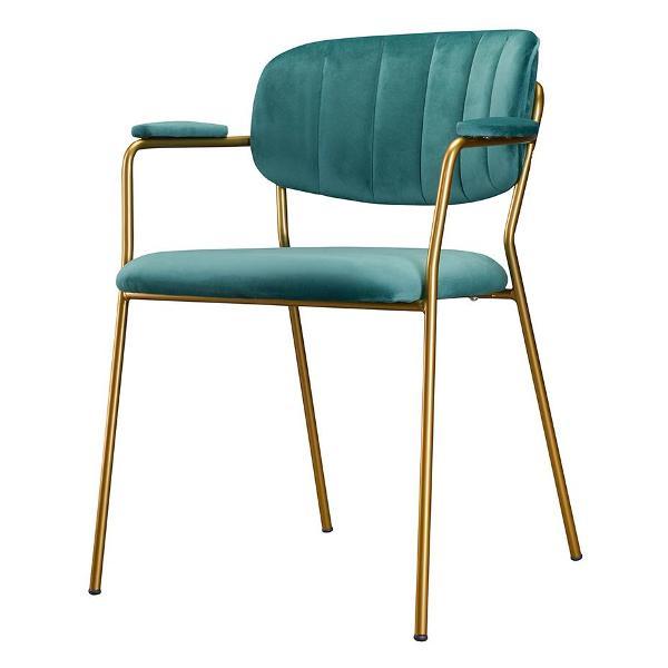 Изображение товара Стул обеденный Bergenson Bjorn Eirill, велюр, темно-зеленый