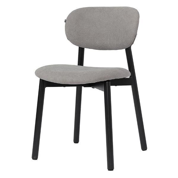 Изображение товара Стул обеденный Bergenson Bjorn Round, рогожка, дымчато-серый