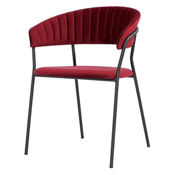 Изображение товара Стул обеденный Bergenson Bjorn Stefany, велюр, винный