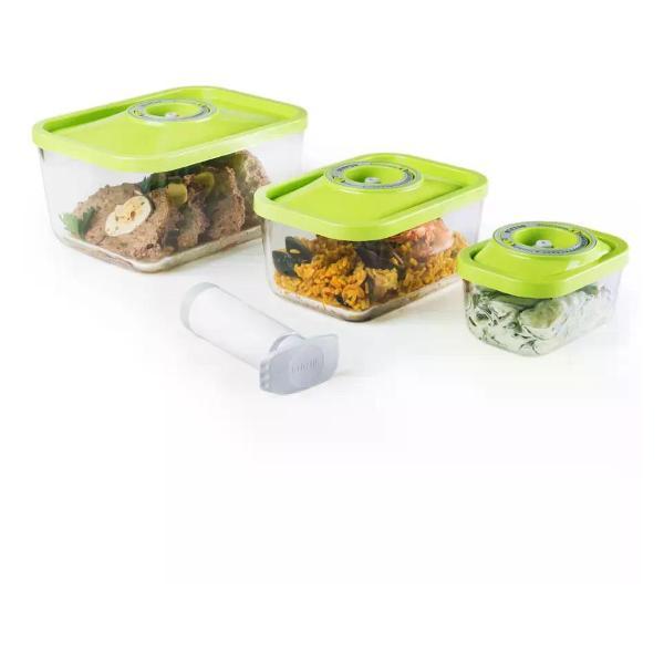 Изображение товара Вакуумный контейнер STATUS VAC-Glass-Set зеленый