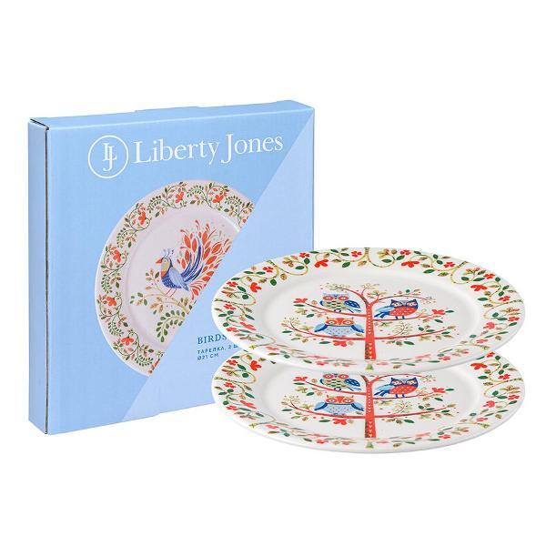 Изображение товара Набор тарелок Liberty Jones Owl из коллекции Birds of Paradise в подарочной упаковке, 21 см, 2 шт.