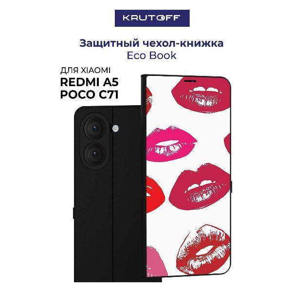 Изображение товара Чехол для смартфона, телефона Krutoff Xiaomi Redmi A5 Губы паттерн 2