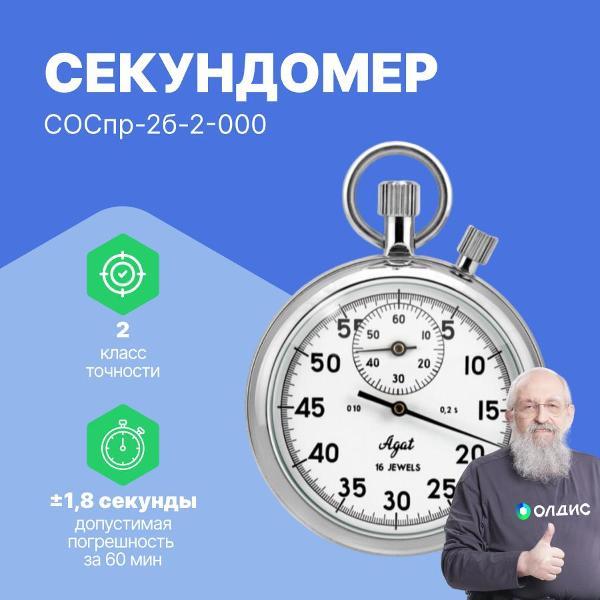 Изображение товара Секундомер ЗЧЗ СОСпр-2б-2-000 с поверкой