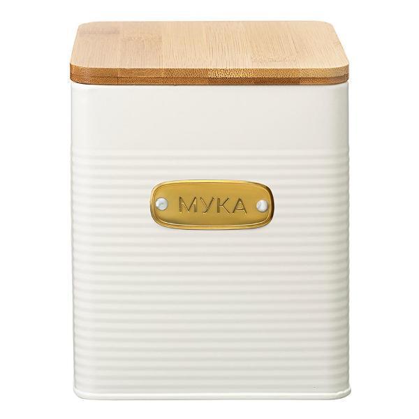 Изображение товара Емкость для хранения Smart Solutions муки Irmel, 3,2 л, молочная