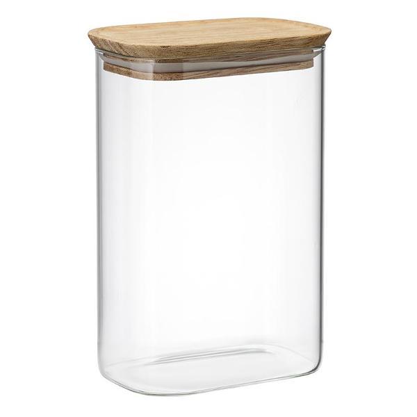 Изображение товара Емкость для хранения Smart Solutions прямоугольная Glass Acacia, 1,3 л