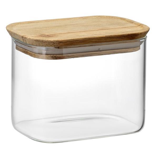 Изображение товара Емкость для хранения Smart Solutions прямоугольная Glass Acacia, 600 мл
