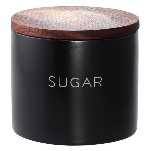 Изображение товара Емкость для хранения Smart Solutions керамическая для хранения сахара, 400 мл, черная