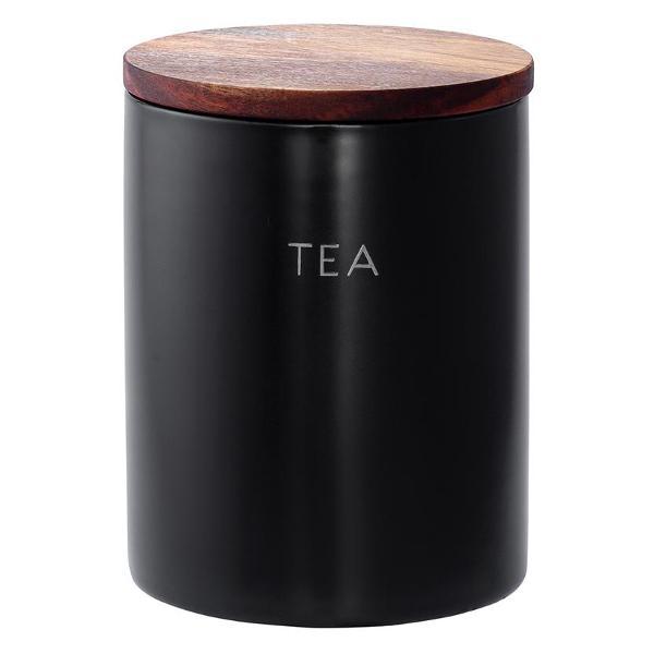 Изображение товара Емкость для хранения Smart Solutions керамическая для хранения чая, 650 мл, черная