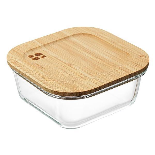 Изображение товара Емкость для хранения Smart Solutions и запекания Eco Store с крышкой из бамбука, 520 мл