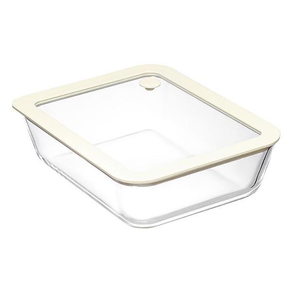 Изображение товара Емкость для хранения Smart Solutions и запекания с вакуумным эффектом Vacuum Glass, 1,4 л, молочный