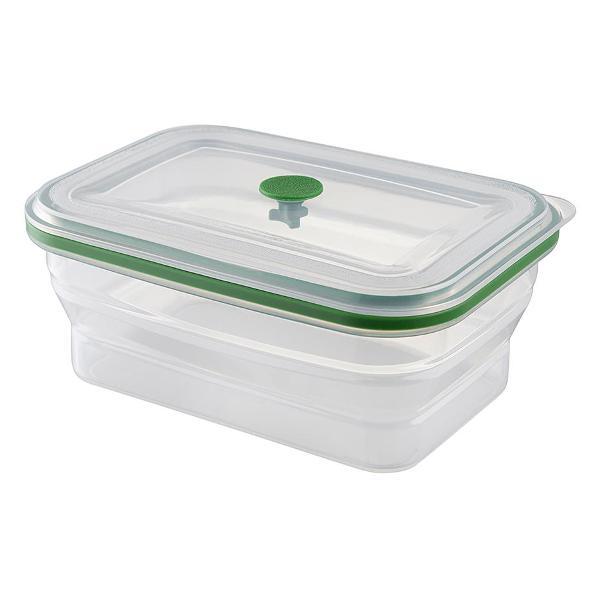 Изображение товара Емкость для хранения Smart Solutions для переноски силиконовый прямоугольный складной Silikobox, 1,2 л, зеленый