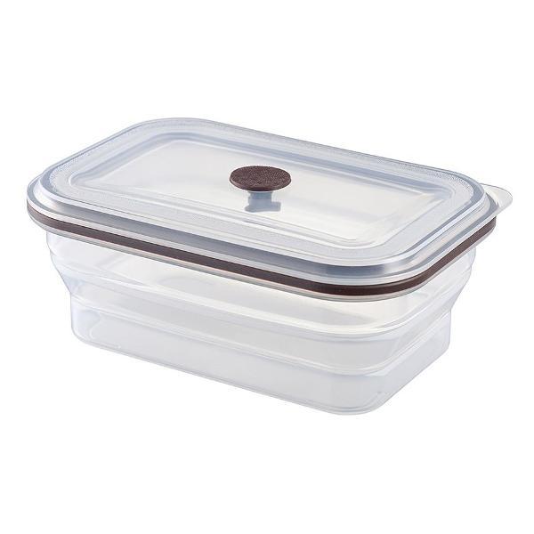 Изображение товара Емкость для хранения Smart Solutions для переноски силиконовый прямоугольный складной Silikobox, 900 мл, темно-сливо