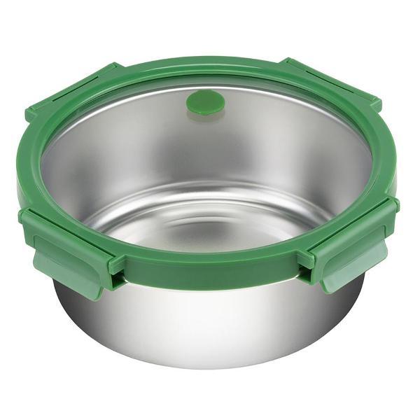 Изображение товара Емкость для хранения Smart Solutions стальной круглый Click Steel, 1,5 л, зеленый