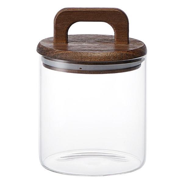 Изображение товара Емкость для хранения Liberty Jones стеклянная с крышкой из акации Hanle, 750 мл