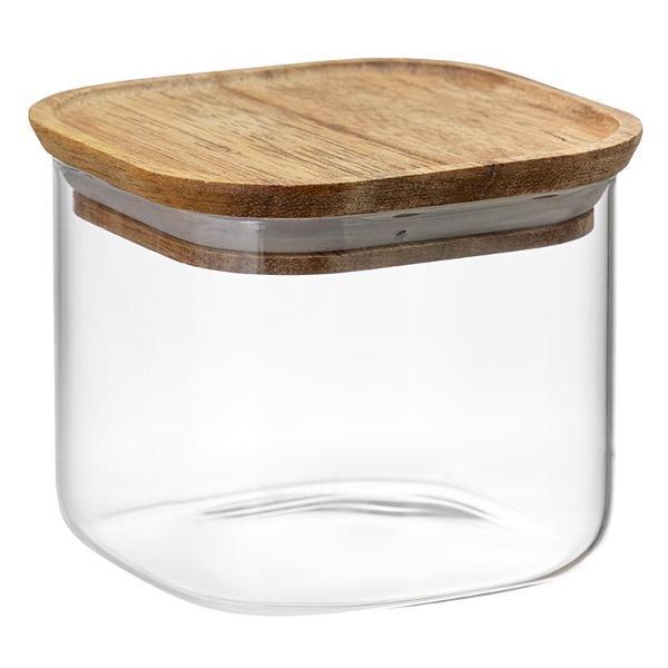 Изображение товара Емкость для хранения Smart Solutions квадратная Glass Acacia, 600 мл