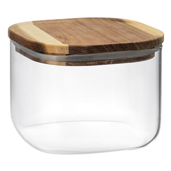 Изображение товара Емкость для хранения Smart Solutions квадратная Glass Acacia,1 л