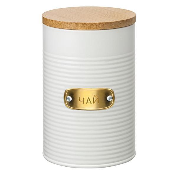 Изображение товара Емкость для хранения Smart Solutions чая Irmel, 1,3 л, молочная