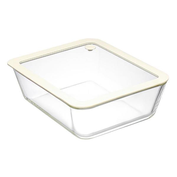 Изображение товара Емкость для хранения Smart Solutions и запекания с вакуумным эффектом Vacuum Glass, 2,6 л, молочный