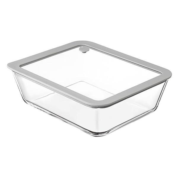 Изображение товара Емкость для хранения Smart Solutions и запекания с вакуумным эффектом Vacuum Glass, 2,6 л, светло-серый