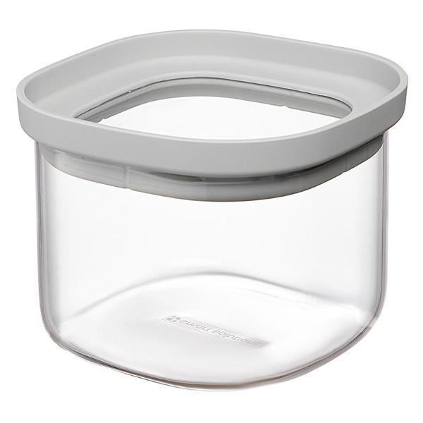 Изображение товара Емкость для хранения Smart Solutions квадратная Vacuum Glass, 500 мл, светло-серая
