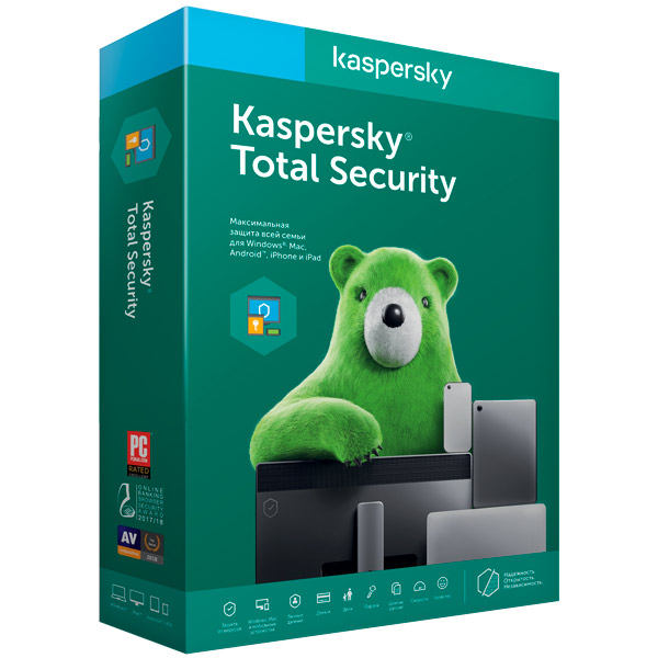 Kaspersky Total Security 3 устройства на 2 года