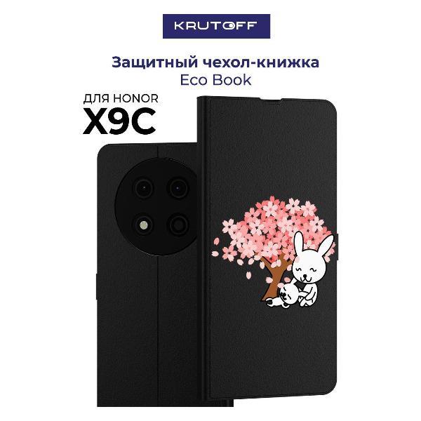 Изображение товара Чехол для смартфона, телефона Krutoff Honor X9c Кролики (черный)