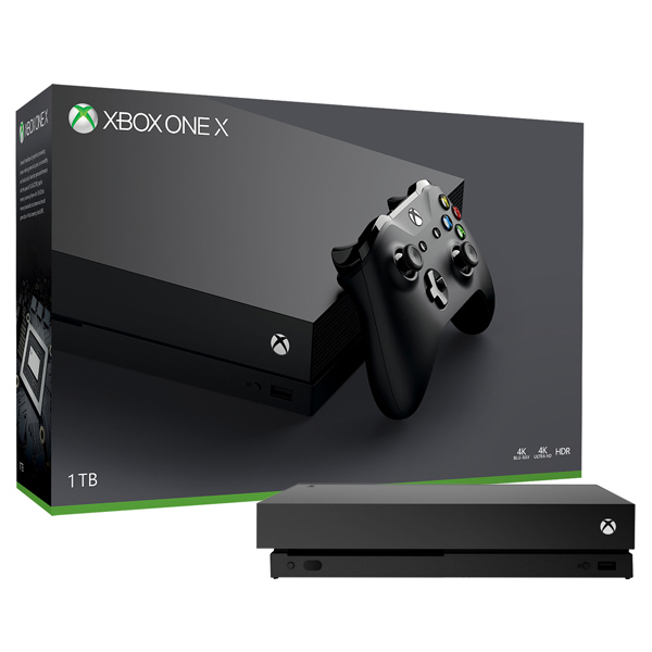 Игровая консоль Xbox One X 1TB черная+LiveGold 14д+месяц GamePass(CYV-00011)