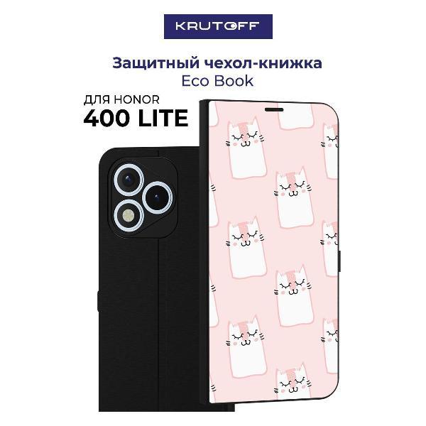 Изображение товара Чехол для смартфона, телефона Krutoff Honor 400 Lite Котики паттерн (черный) Изображение товара Чехол для смартфона, телефона Krutoff Honor 400 Lite Котики паттерн (черный)