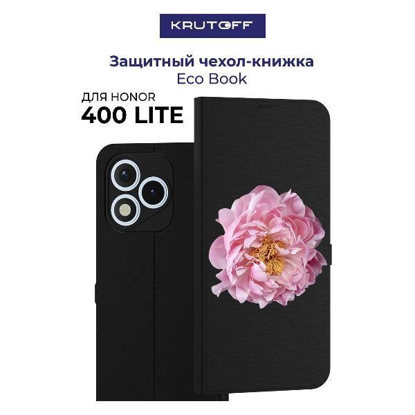 Изображение товара Чехол для смартфона, телефона Krutoff Honor 400 Lite Розовый пион (черный)