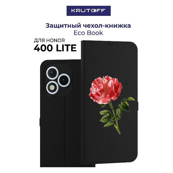 Изображение товара Чехол для смартфона, телефона Krutoff Honor 400 Lite Рисованная роза (черный)