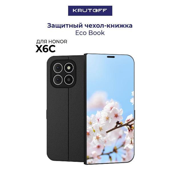 Изображение товара Чехол для смартфона, телефона Krutoff Honor X6с Цветение (черный)