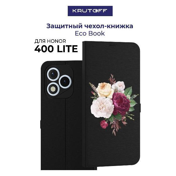Изображение товара Чехол для смартфона, телефона Krutoff Honor 400 Lite Цветочная композиция (черный)