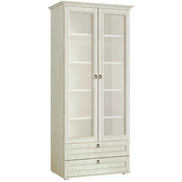 Изображение товара Шкаф распашной МИФ Мебель 2-х дверный со стеклом, Сандал светлый (Пленка ПВХ)