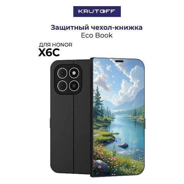 Изображение товара Чехол для смартфона, телефона Krutoff Honor X6с Наши просторы (черный)