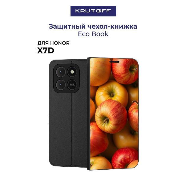 Изображение товара Чехол для смартфона, телефона Krutoff Honor X7d Яблоки (черный) Изображение товара Чехол для смартфона, телефона Krutoff Honor X7d Яблоки (черный)
