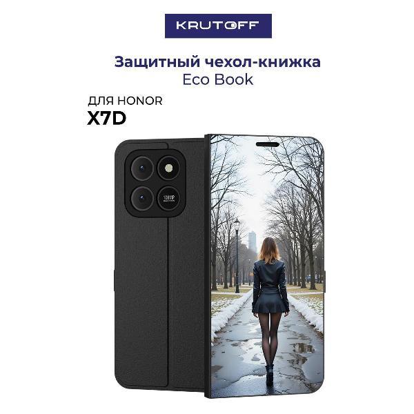 Изображение товара Чехол для смартфона, телефона Krutoff Honor X7d Весна в городе (черный)