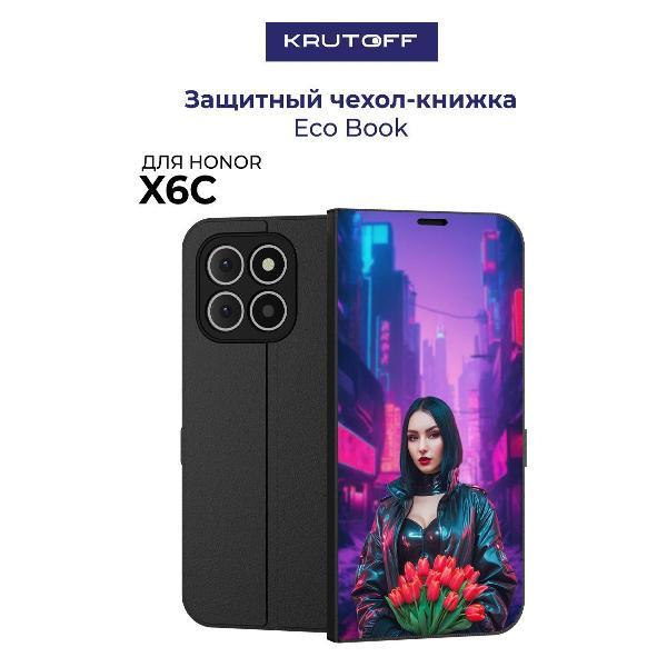 Изображение товара Чехол для смартфона, телефона Krutoff Honor X6с Киберпанк-весна (черный)