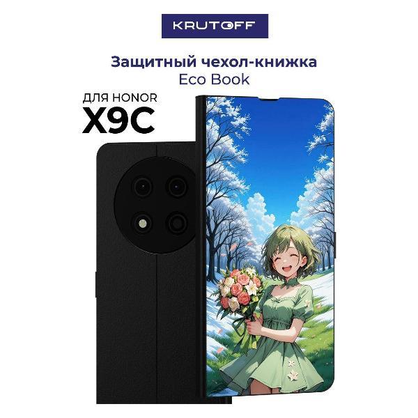 Изображение товара Чехол для смартфона, телефона Krutoff Honor X9c Аниме весна (черный)
