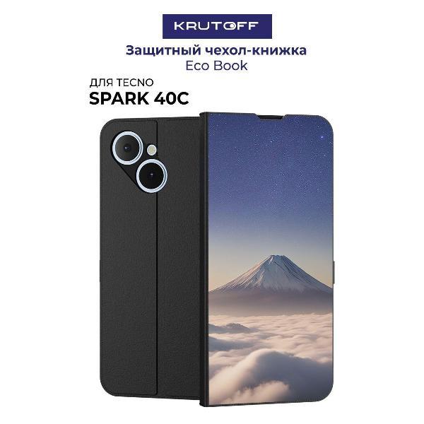 Изображение товара Чехол для смартфона, телефона Krutoff TECNO Spark 40С Япония, Фудзияма (черный)