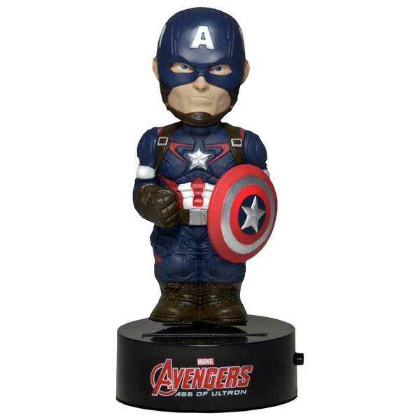 Фигурка Neca Captain America 15 м на солнечной батарее captain america black metal badge bi fold wallet faux leather dft 1413