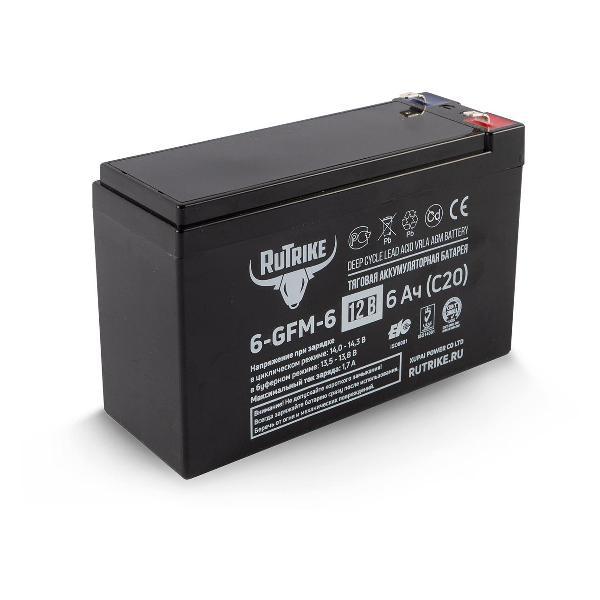 Изображение товара Аккумулятор для ИБП Rutrike 6-GFM-6 (12V6A/H C20)