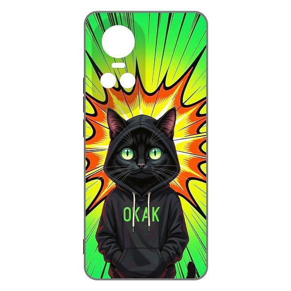 Изображение товара Чехол Krutoff для Oppo Reno10 Pro 5G Black — стильная защита смартфона Изображение товара Чехол Krutoff для Oppo Reno10 Pro 5G Black — стильная защита смартфона