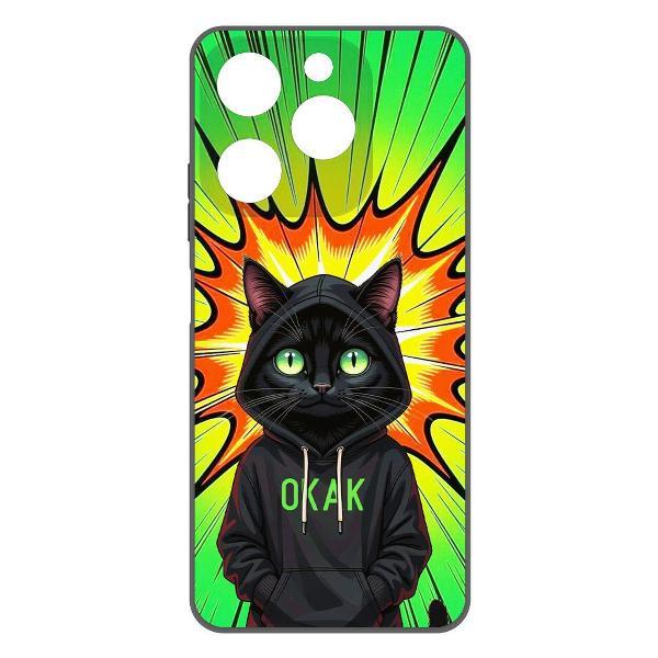 Изображение товара Чехол для смартфона, телефона Krutoff Soft Case Окак для ITEL A70 черный