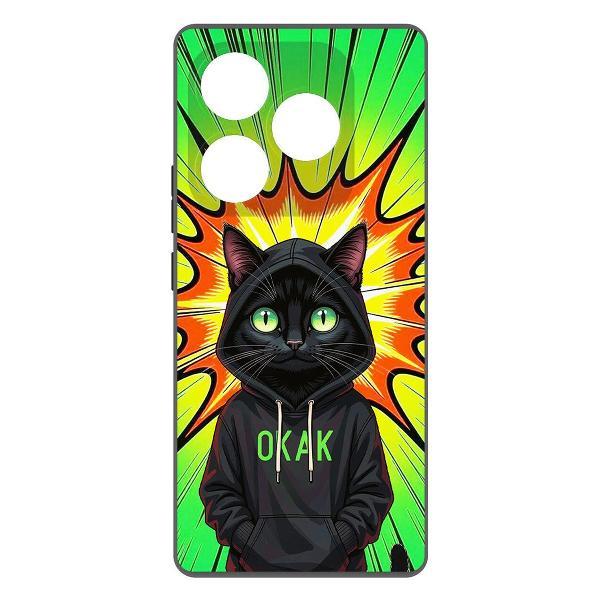 Изображение товара Чехол для смартфона, телефона Krutoff Soft Case Окак для ITEL S23+ черный Изображение товара Чехол для смартфона, телефона Krutoff Soft Case Окак для ITEL S23+ черный