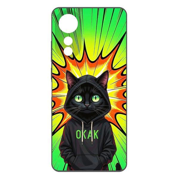 Изображение товара Чехол для смартфона, телефона Krutoff Soft Case Окак для Oppo A78 4G черный