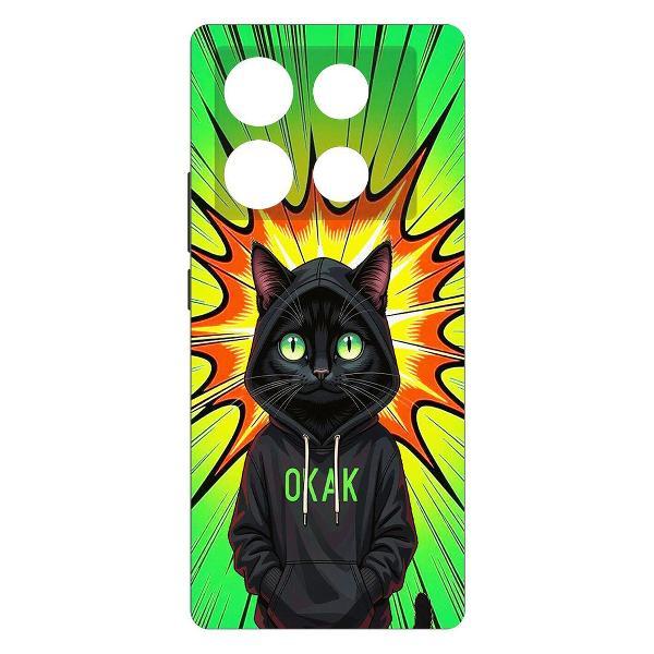 Изображение товара Чехол для смартфона, телефона Krutoff Soft Case Окак для INFINIX Note 40 Pro черный