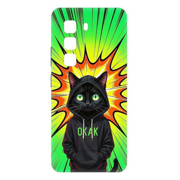 Изображение товара Чехол для смартфона, телефона Krutoff Soft Case Окак для INFINIX Hot 50 Pro черный